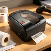 Imprimante d'étiquettes à transfert thermique Honeywell PC42T, imprimante d'étiquettes à code-barres thermique directe PC42D, imprimante à ruban pour étiquettes d'entretien textile