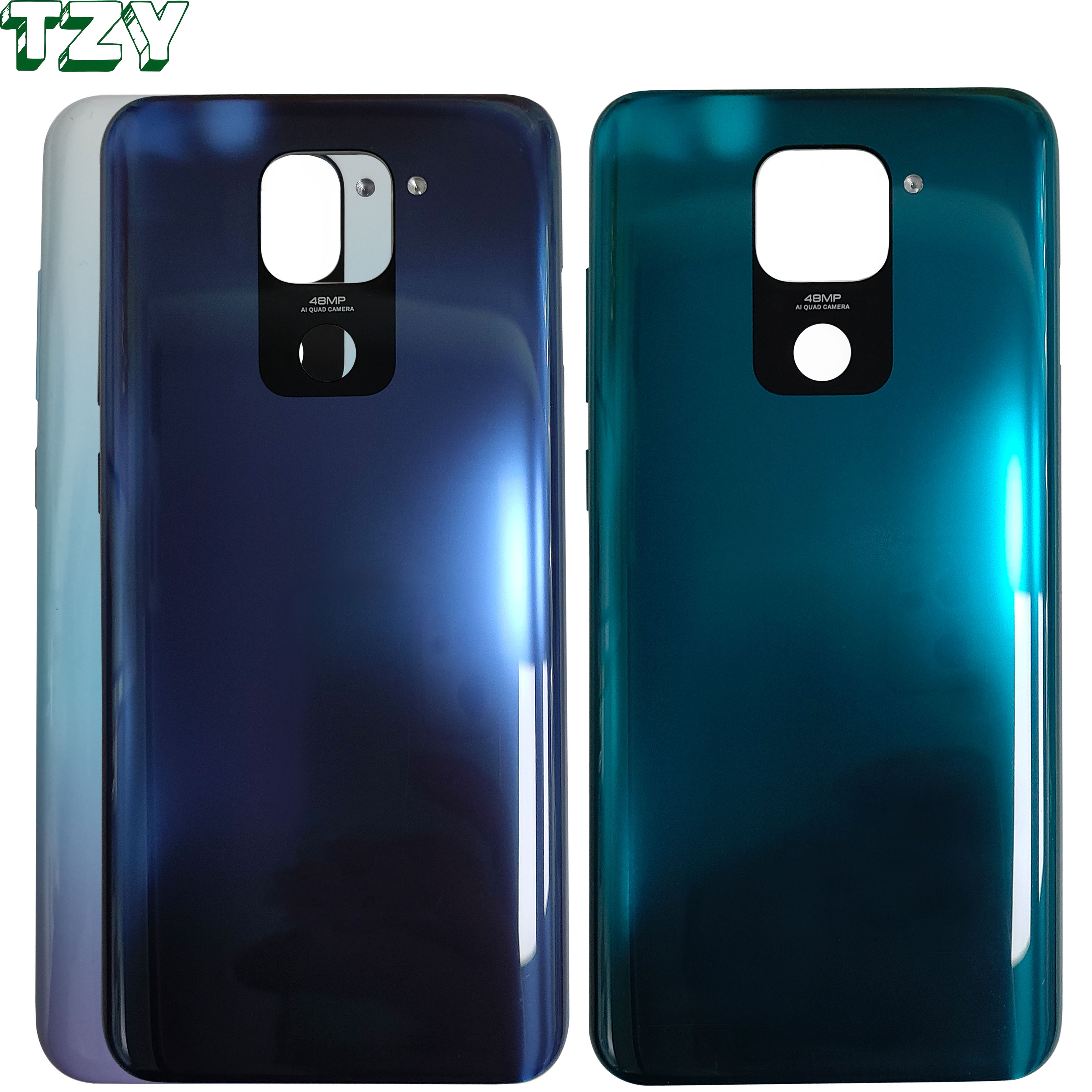 Задняя крышка батарейного отсека телефона для Xiaomi Redmi Note 9, задняя крышка корпуса, запасные части