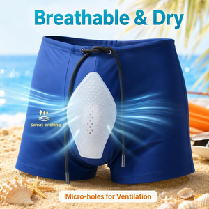 Maillots <span class=keywords><strong>de</strong></span> <span class=keywords><strong>bain</strong></span> boxer respirants pour hommes Honara, fabriqués en usine OEM, avec coussin en silicone <span class=keywords><strong>de</strong></span> qualité alimentaire pour la plage, la piscine, la natation et le spa - Product Image 4