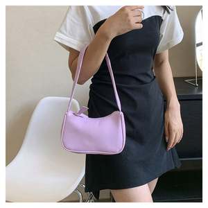 Bolso Bandolera Simple de Moda, Cierre Abierto, Color Sólido Informal, Cómodo y Suave, Modelo Cuadrado Pequeño 823 - Product Image 6