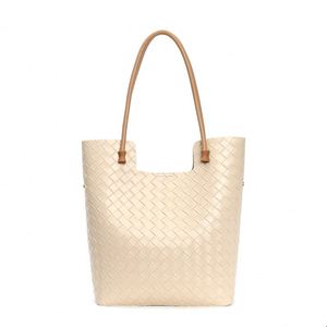 Thời trang của phụ nữ Vai Túi 2025 mới chính hãng da dệt Tote thường Chất lượng cao da bò công suất lớn - Product Image 2