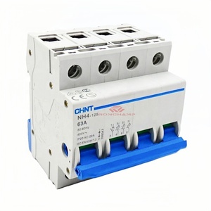 สวิตช์ตัดวงจร CHINT <span class=keywords><strong>NH4</strong></span>-<span class=keywords><strong>125</strong></span> 63A ของแท้ใหม่ 100%  400V 3P/4P แบบติดตั้งบนราง DIN สำหรับสวิตช์หลักระบบจ่ายไฟ - Product Image 2