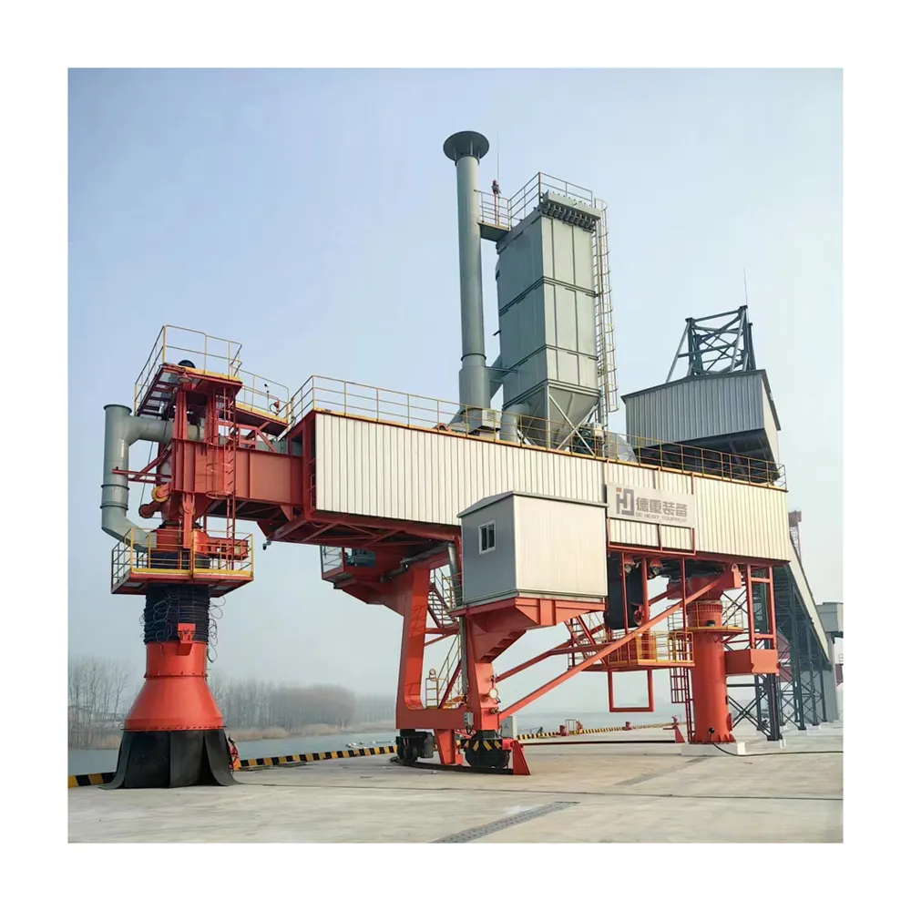 Manufacturer Efficient Bulk Material Transport Loading Technology Radial Telescopic Ship Loading Equipment Shiploader