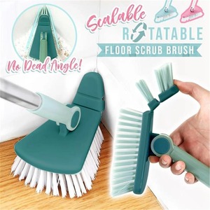 Bendable Corner <b>Scrub</b> <b>Brush</b> Rotating Head Wide Uses Efficient Triangle <b>Brush</b> Removable Easy To Hold for Ceilings for Bathroom - Product Image 6
