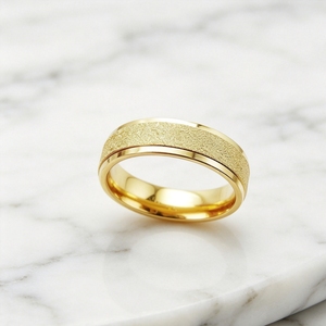 Anillos de <span class=keywords><strong>Boda</strong></span> Occidentales Premium <span class=keywords><strong>para</strong></span> Pareja, Joyería de Acero Inoxidable, Chapado al Vacío en Oro de 18k, Marca de Diseñador Original - Product Image 6