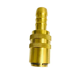 Hasco z80 3/8 5/8 3/4 Hose Barb Hydraulic Quick Coupling Brass Water Pipe Compression Fitting