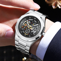 Montre LIGE LG89289 pour homme, cadran arabe 42 mm, analogique, quartz, étanche, lumineuse, design élégant, montre de ville, cadeau pour homme