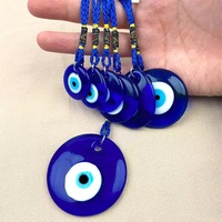 Ornements en verre turc Œil bleu, Œil de diable, Pendentif de bijoux DIY, Décoration murale pour la maison et les gîtes