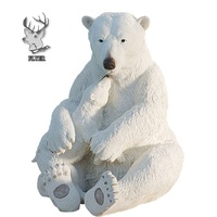 Sculpture d'ours violent personnalisé en usine Statue d'ours en fibre de verre à vendre