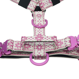 Arnés táctico para perros grandes con tejido jacquard, hebillas de aluminio aeronáutico, acolchado suave, nailon resistente y chaleco ajustable. - Product Image 3