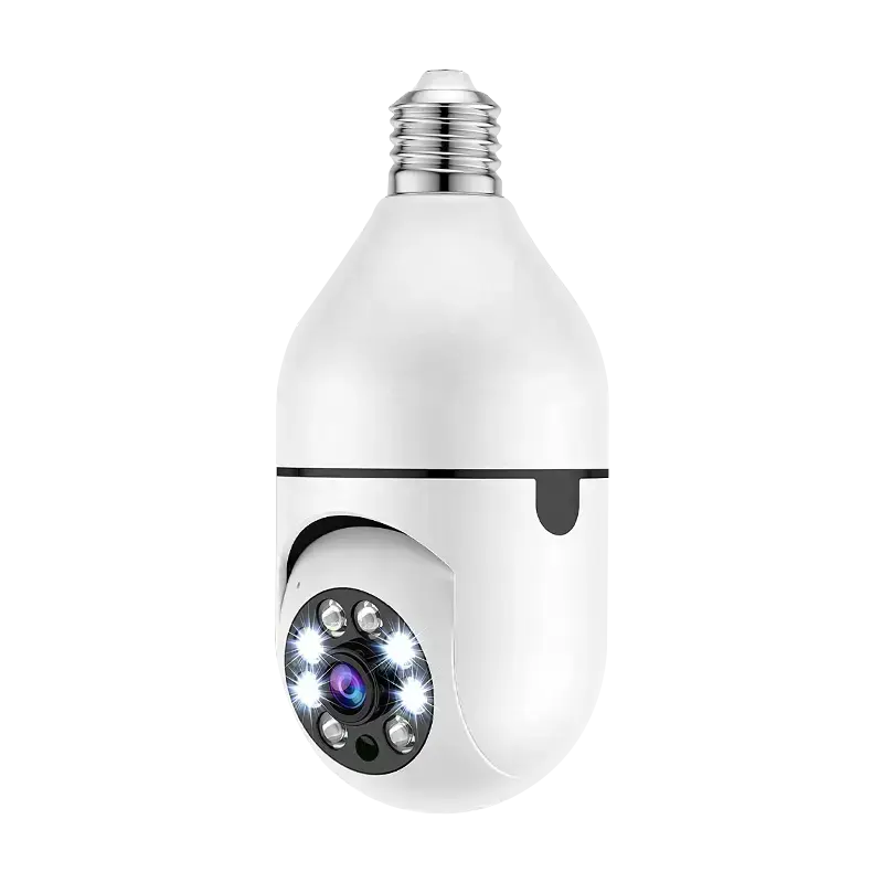 Luci Wireless del sistema di sicurezza per la casa intelligente a 360 gradi di sorveglianza notturna per visione remota della fotocamera della lampadina di sicurezza