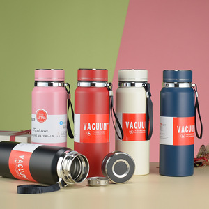 Botella de agua aislada de acero inoxidable 316 personalizada termo portátil de doble pared termos de vacío con Infusor de té/Correa - Product Image 1