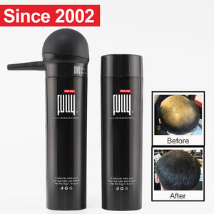 Poudre de fibres épaississantes pour cheveux, 50g, brun moyen, inodore, à base d'ingrédients naturels, végétalienne, sans cruauté, aspect naturel - Product Image 1