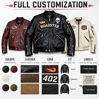 Veste de moto en cuir PU pour homme, marque privée, broderie personnalisée, patchs vintage, style motard, streetwear, veste bomber, fabricant OEM