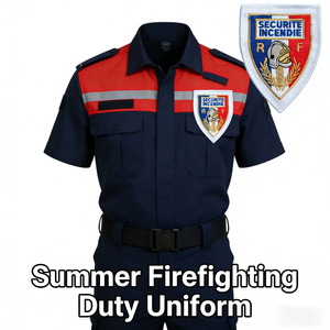 AWELLS Emblema de Bombero Francés Bordado Termoadhesivo de Tela Chenille Ecológico Parches Decorativos de Escudo - Product Image 3