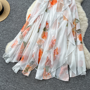 2025 estate Y2K con tunica asimmetrica <span class=keywords><strong>abito</strong></span> <span class=keywords><strong>Midi</strong></span> Casual per le donne impero <span class=keywords><strong>abito</strong></span> di pizzo arruffato - Product Image 3