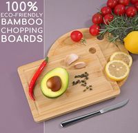 Produits populaires : Ensemble de planches à découper en bambou naturel, réversible, léger, non toxique, mini planche pour le camping, le pique-nique, la cuisine