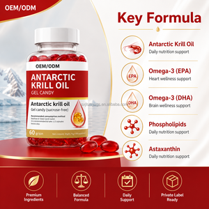 Suplemento Vitamínico Antioxidante con Astaxantina y Aceite de <span class=keywords><strong>Krill</strong></span> Antártico, 60 Gomitas para Adultos - Product Image 3