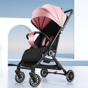 Poussette bébé pliable portable avec roues en mousse EVA <span class=keywords><strong>et</strong></span> ramassage de voiture en un clic Cadre en plastique facile à transporter <span class=keywords><strong>et</strong></span> matériau métallique - Product Image 5