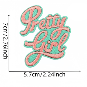 AKA Mädchen/Frauen Stickerei-Aufnäher, Maßgefertigte Bügelbilder mit 3D-Design, Großhandel für Mode-DIY-Aufnäher auf Kleidung - Product Image 2