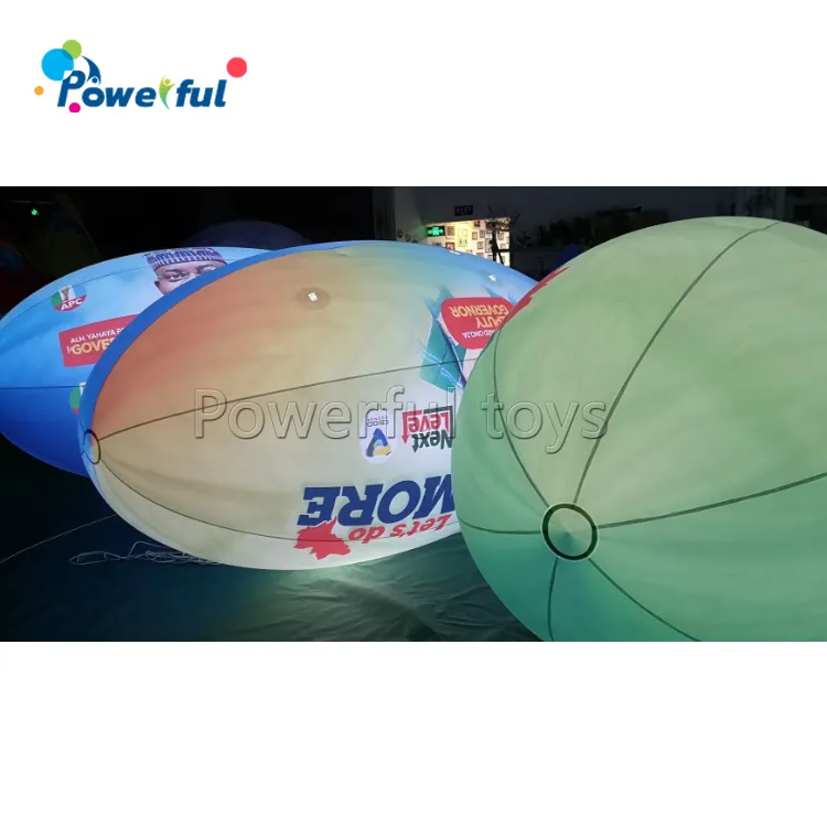 Inflatable LEDโฆษณา/ส่งเสริมการขายบินบอลลูนโลโก้