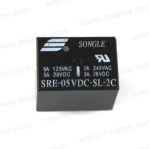 Vendas quentes SRE-05VDC-SL-2C 8pin 5V relé elétrico de tamanho pequeno para automóvel atacado