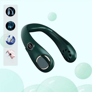 พัดลมคล้องคอ 3 ระดับความเร็ว ชาร์จผ่าน USB พัดลมระบายความร้อนขนาดเล็ก เงียบ พกพาสะดวก สำหรับเล่นกีฬา แบบไร้ใบพัด - Product Image 4