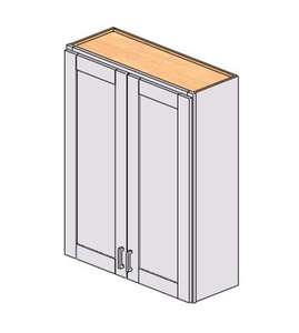 Mobile da cucina moderno Sunique Sydney White Shaker da 18-23,9 pollici, da parete, con maniglia e pomello, struttura in MDF - Product Image 1