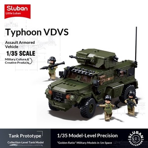 Lil' Luban B06780981 Série Seconde Guerre mondiale T34/85 Campagne <span class=keywords><strong>de</strong></span> <span class=keywords><strong>Normandie</strong></span> Blocs <span class=keywords><strong>de</strong></span> construction à assembler - Product Image 5