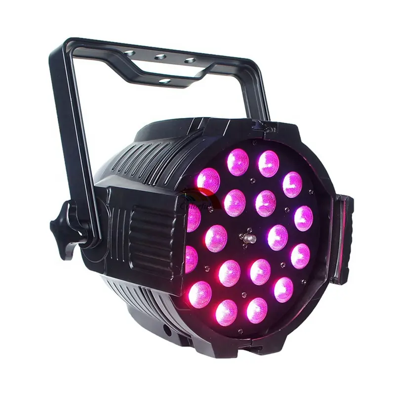 RGBAW UV LED Zoom Par Light 8-60 gradi Zoom 18x18w CE Stage Light 90 colorato 6 o 11 canali Dmx Studio Led 900w faretti