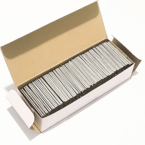 100ชิ้นใบมีดโกนขอบเดี่ยวเกรดดีไอวายทำจากเหล็กกล้าคาร์บอนสูงปุ่มกดสำหรับแครปเปอร์มีด - Product Image 6