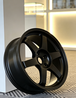 Nuevas llantas de aleación de aluminio fundido de 19X8.5 con radios múltiples, ajuste universal, color negro mate, con 3 años de garantía