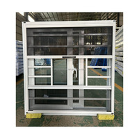 Diseño moderno Nuevo PVC Huracán Impacto Deslizante Ventanas de vidrio tintado Pantalla plegable Función antirrobo Persiana horizontal Plástico