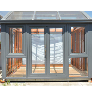 Isolation thermique En <span class=keywords><strong>Aluminium</strong></span> Profil Quatre saisons Chambre Jardin D'hiver Pignon Véranda Fenêtres À Battants - Product Image 1
