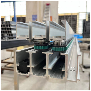 Sistem Pintu Geser Kaca Tanpa Bingkai HDSAFE Eksterior Interior Pintu Kaca Tanpa Bingkai Apartemen Rel Pintu Geser Perangkat Keras - Product Image 1