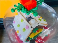 Rotation de décorations de noël boîte à musique bloc de construction ensemble jouets arbre de noël Claus maison minifigs jouets de noël pour les enfants