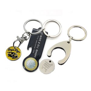 Hot Sale <b>Custom</b> Logo Laser Engraved <b>Key</b> Holder EURO Loonie Quarter Dollar Shopping Cart Chip Trolley Token Coin Metal Keychain - Product Image 5