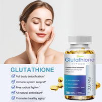 Capsules de glutathion végétaliennes à marque privée OEM/ODM, blanchiment de la peau, amélioration de l'immunité, complément alimentaire de qualité alimentaire pour adultes