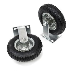 HL HANAK 8" Inch 2.50-<strong>4</strong> <strong>Pneumatic</strong> <strong>Caster</strong> Tire Swivel and Rigid Wheel Furniture Workbench Cart Farm Garden Lawn - Product Image 4