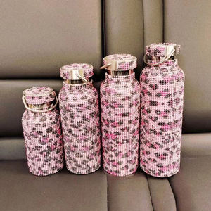 Regalo de las mujeres de moda de la botella de agua de acero inoxidable Bling diseño botella de vacío con fácil de llevar con - Product Image 3