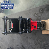 Marteau brise-roche hydraulique YTCT pour excavatrice, accessoire de piquage de pieux pour clôtures solaires