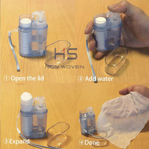 Serviettes compressées en mouchoirs 500 en vrac ensemble de serviettes d'eau tablettes de <span class=keywords><strong>papier</strong></span> <span class=keywords><strong>toilette</strong></span> avec distributeur et étuis - Product Image 3