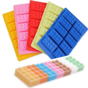 Plateau de Cube de glace blocs rectangulaires, 1 pièce, moule en Silicone, pour chocolat, gâteau, gelée et arôme, pour <span class=keywords><strong>Lego</strong></span> - Product Image 2