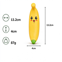 Mainan Squishy Pisang Renyah dari Gudang USA, Bola Penghilang Stres Slow Rebound, Mainan Fidget Squishy Portabel untuk Menghilangkan Kecemasan