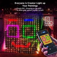 Rideau de chaîne de fée étanche programmable 400leds lumières de pixel intelligentes contrôle d'application rvb bricolage texte Led lumières de noël