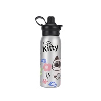 Bouteille d'eau isotherme créative en acier inoxydable pour enfants, légère, à boire directement, pour les voyages en extérieur