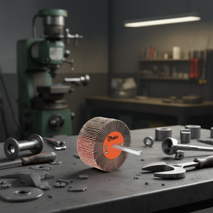 แผ่นขัดกระดาษทรายแบบวงล้อ 30x15 มม. แกน 6 มม. ความหยาบ 180 สำหรับงานเจียร - Product Image 3