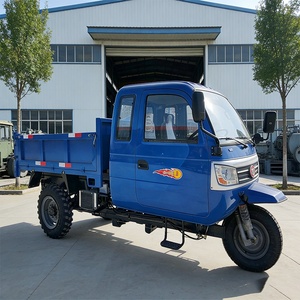 רב כוח סוס כבד כבד כבד סגור לחלוטין מטען דיזל אופנוע מזבלה תלת אופן עם מיכל שמן וצמיגים - Product Image 1