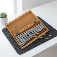 YONGXIN TL13B 13-Key Metallophone/Glockenspiel Hangend Percussion Instrument Black & White OEM/ODM Available