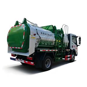 Camion à déchets alimentaires Euro 5 Dongfeng Dolica 8m³ avec réservoir rond et levage hydraulique - Product Image 5